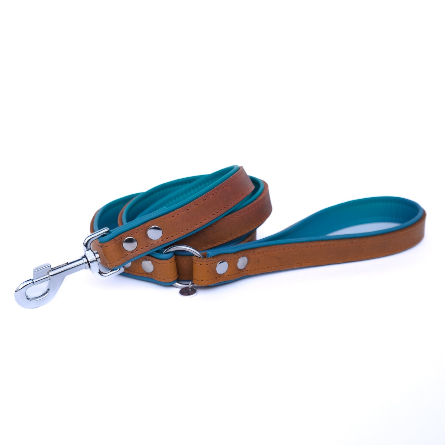 Riem - cognac / ocean blue