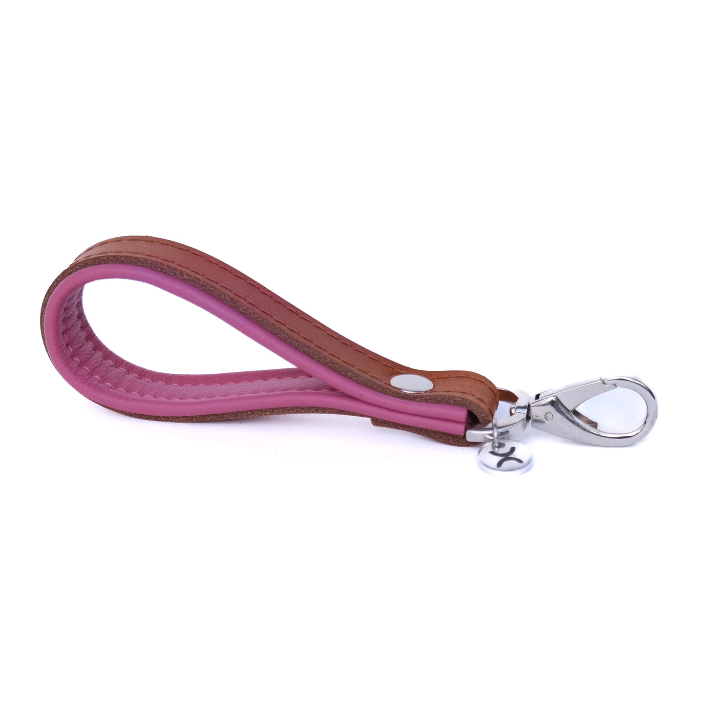 Sleutelhanger Bowie - cognac / bubblegum