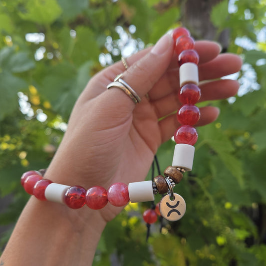 Anti-tekenband 12 mm - cherry
