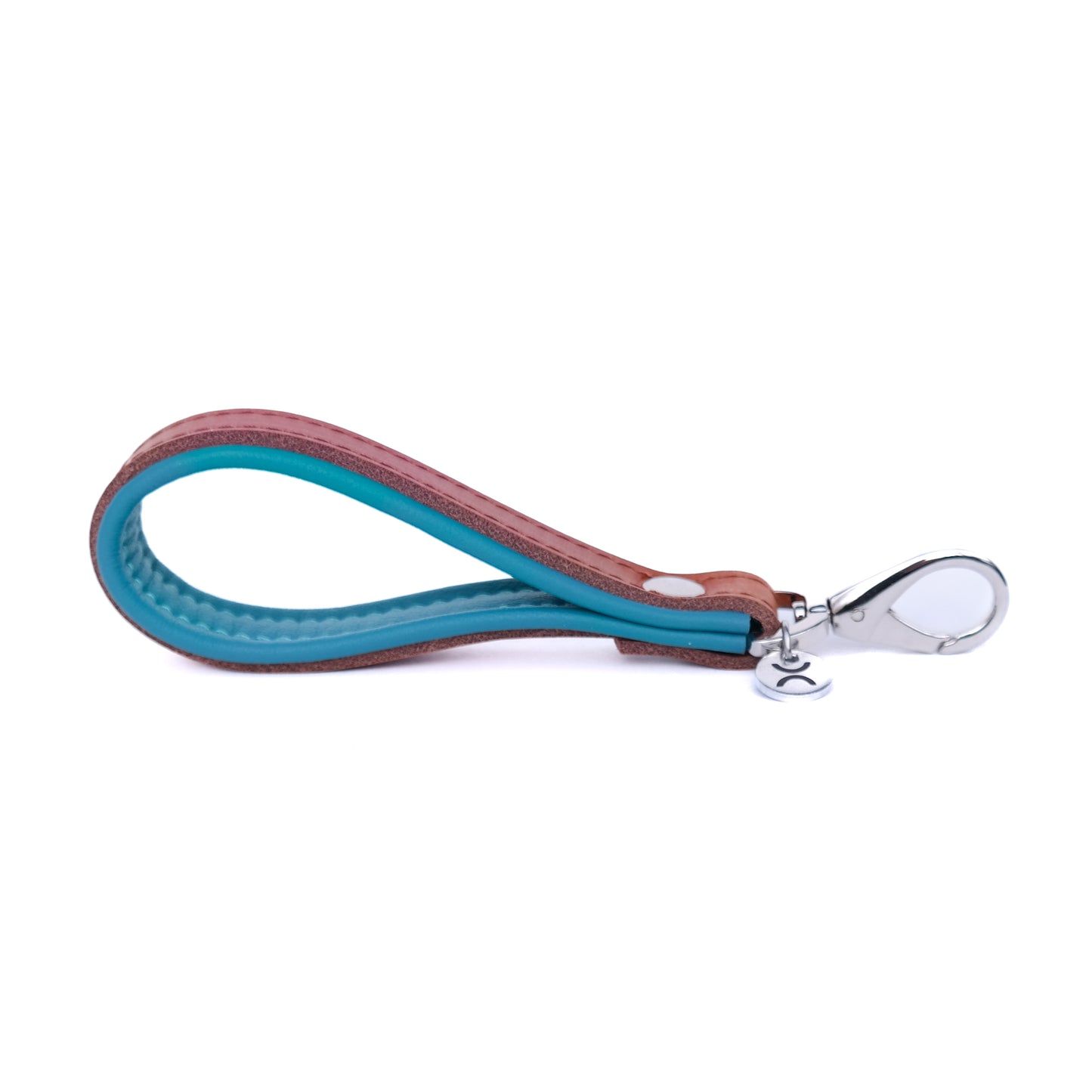 Sleutelhanger Bowie - cognac / ocean blue
