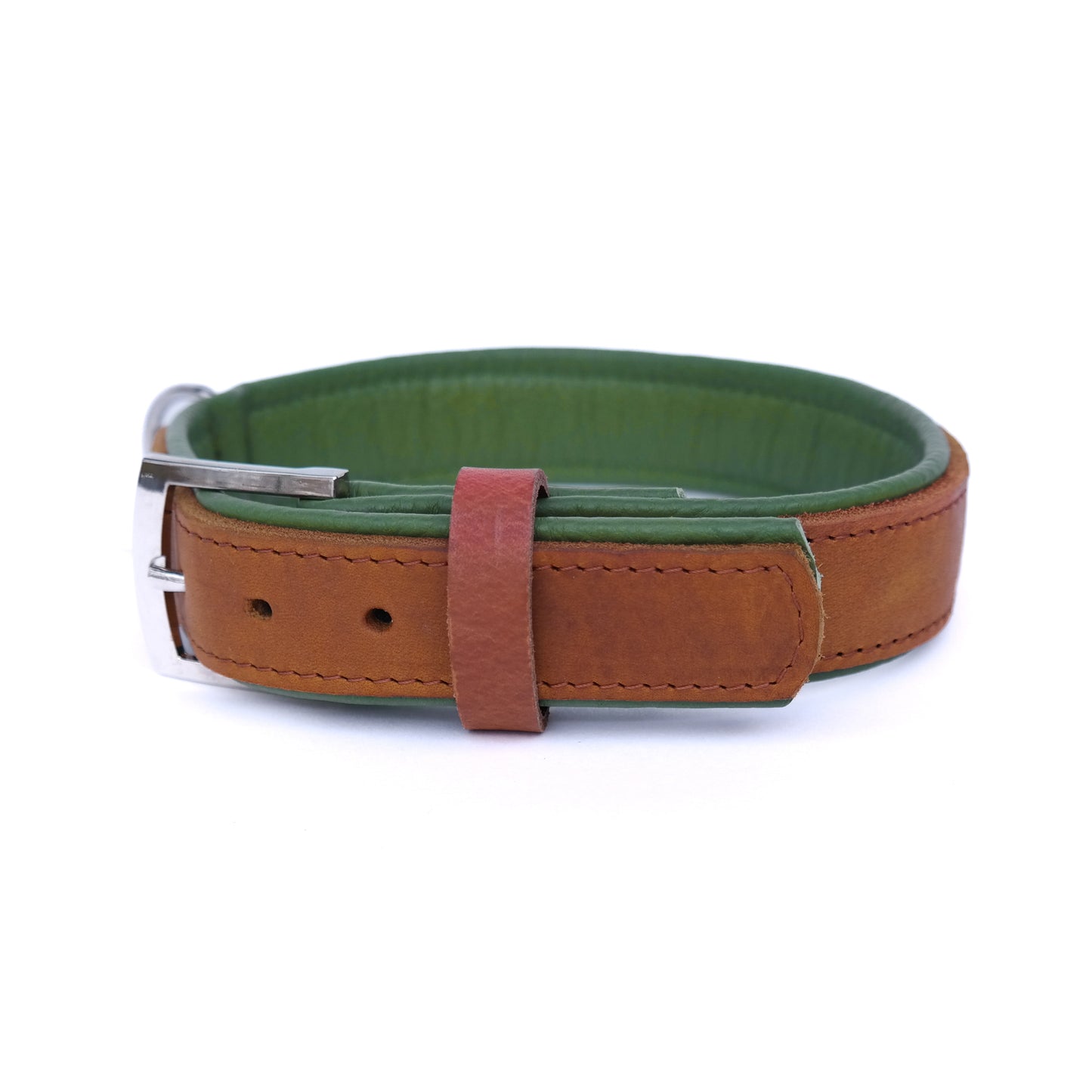 Halsband Bowie - cognac / olive
