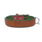 Halsband Bowie - cognac / olive