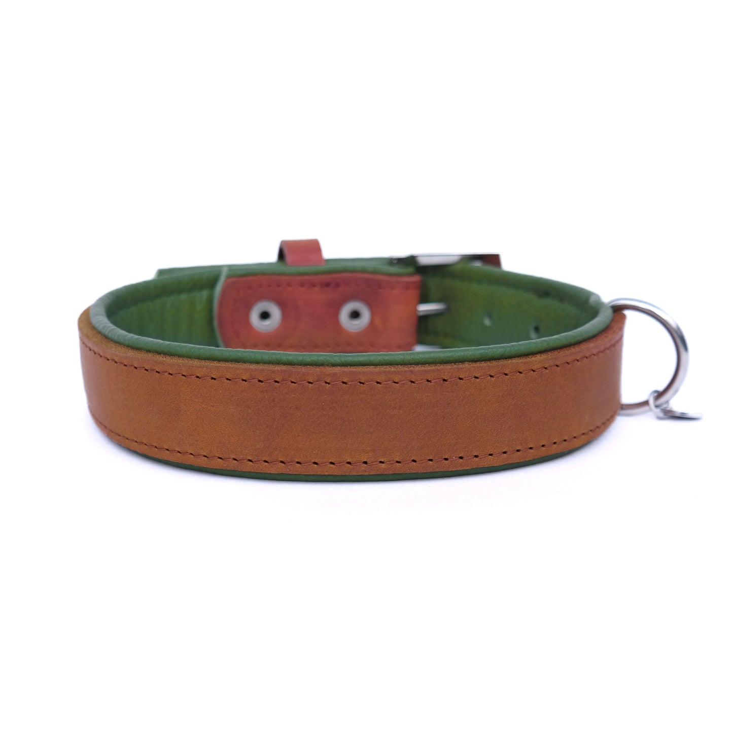 Halsband Bowie - cognac / olive