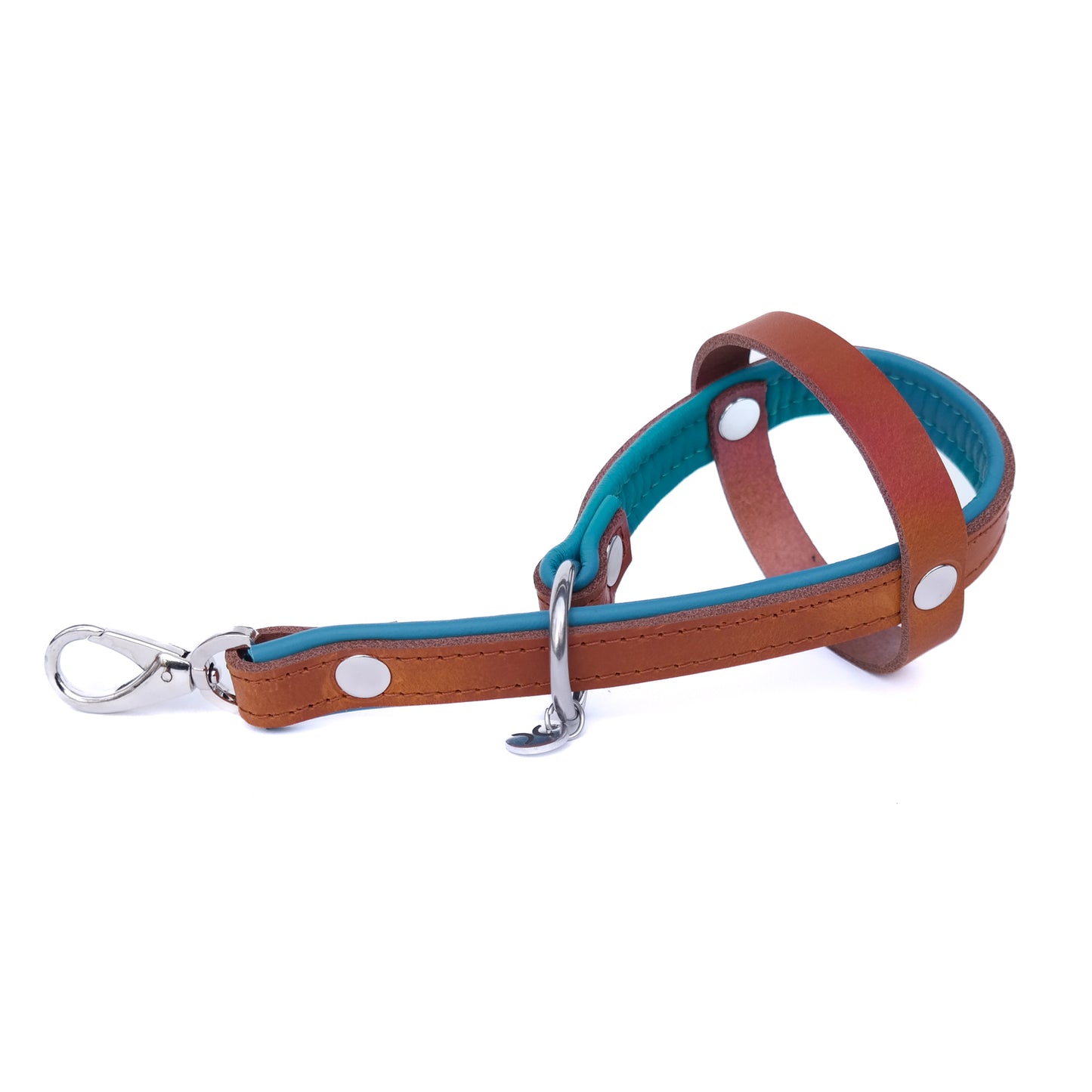 Balhouder - cognac / ocean blue