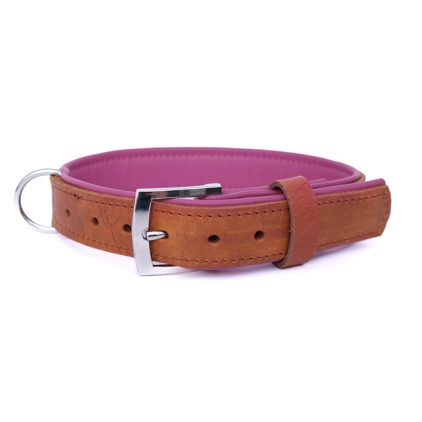 Halsband Bowie - cognac / bubblegum