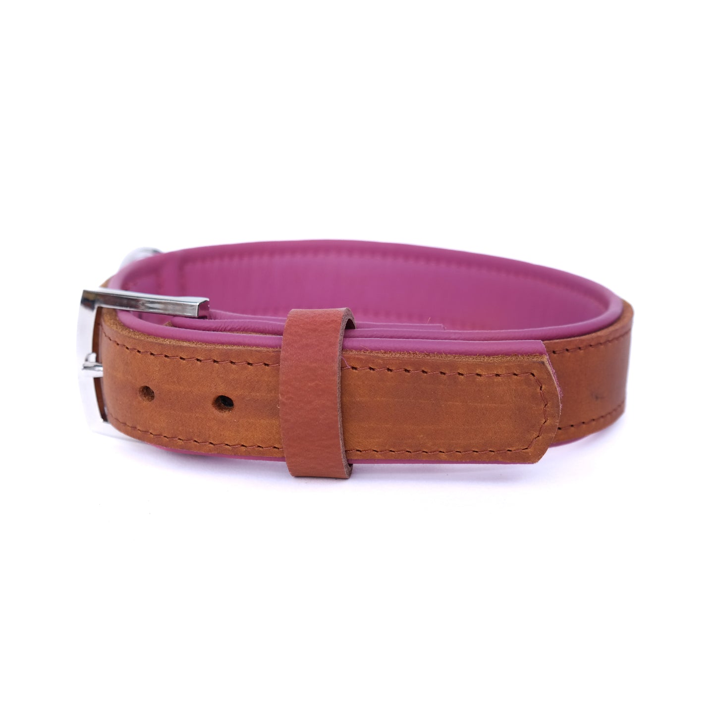 Halsband Bowie - cognac / bubblegum