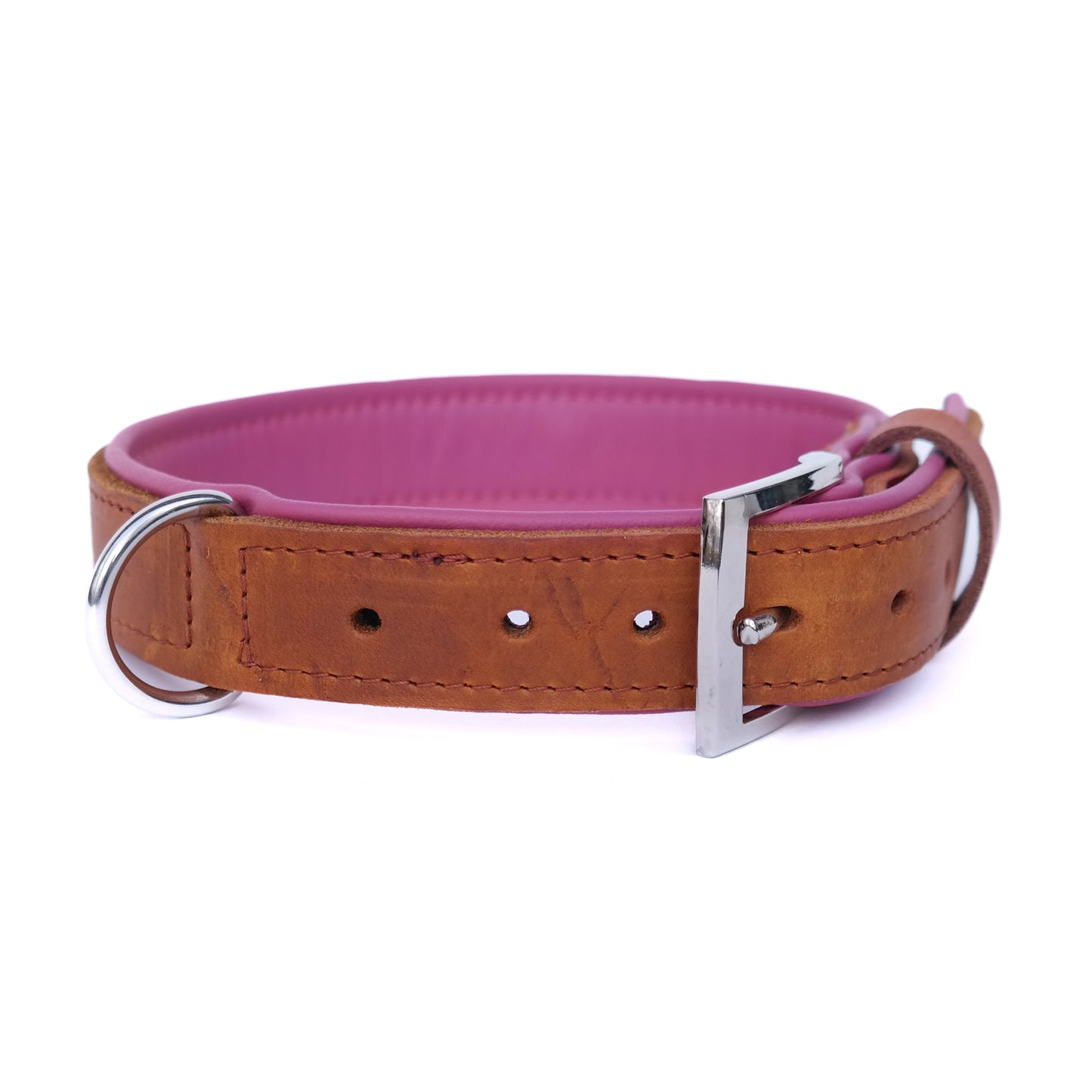 Halsband Bowie - cognac / bubblegum
