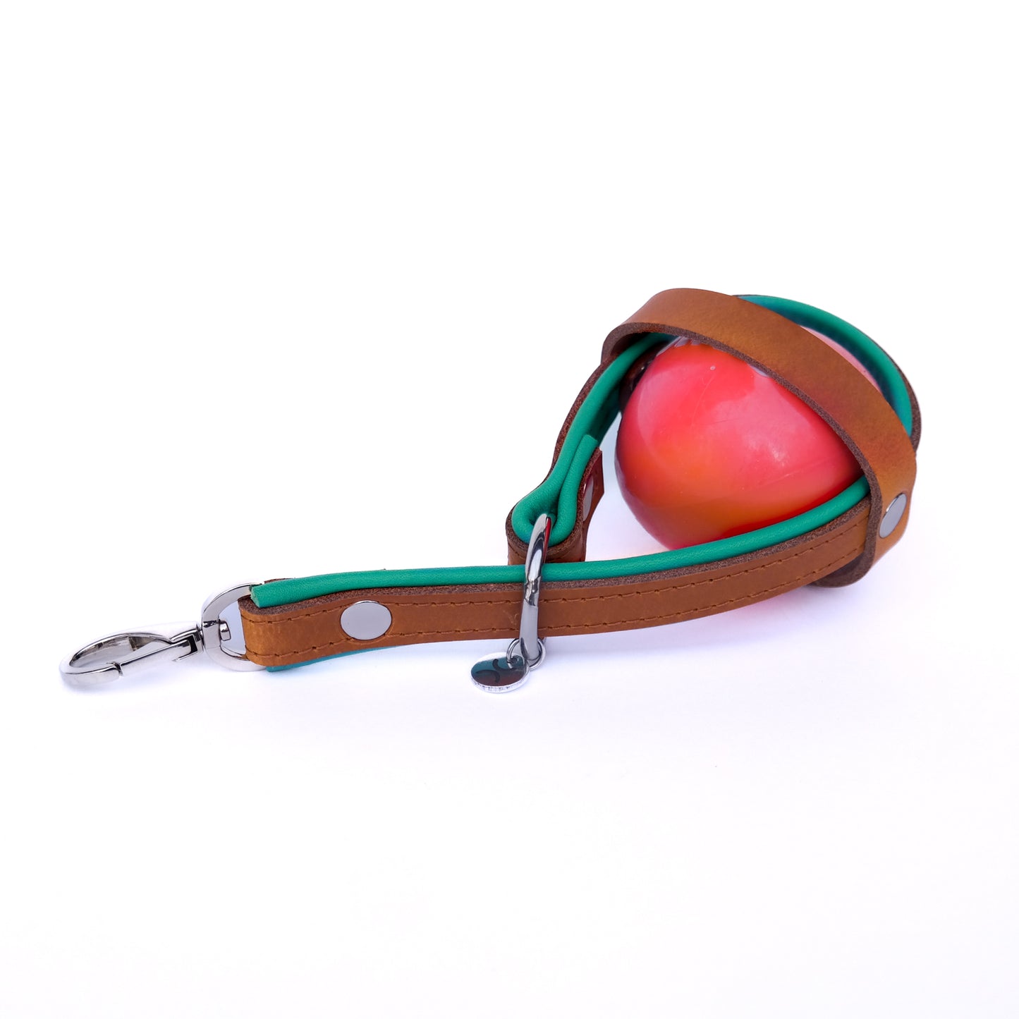 Balhouder - cognac / turquoise
