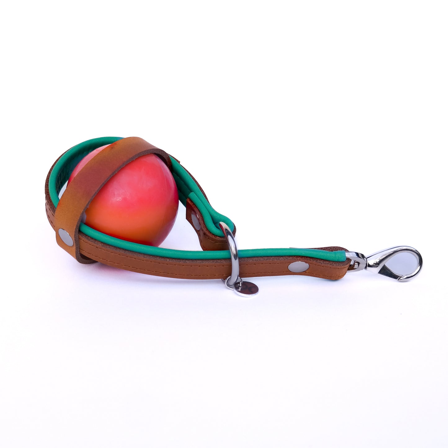 Balhouder - cognac / turquoise