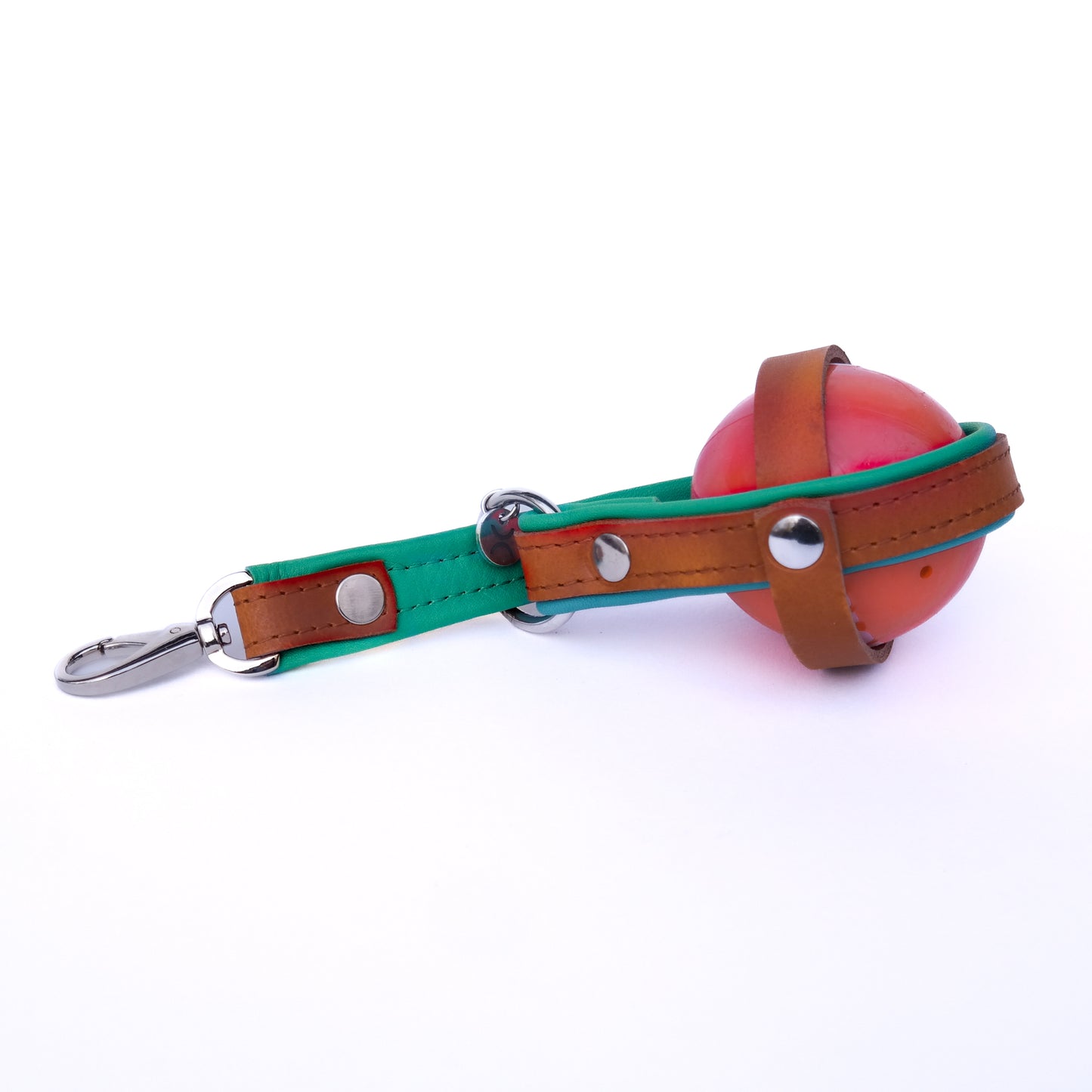 Balhouder - cognac / turquoise