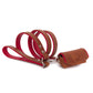 Zakjes houder - cognac / cherry