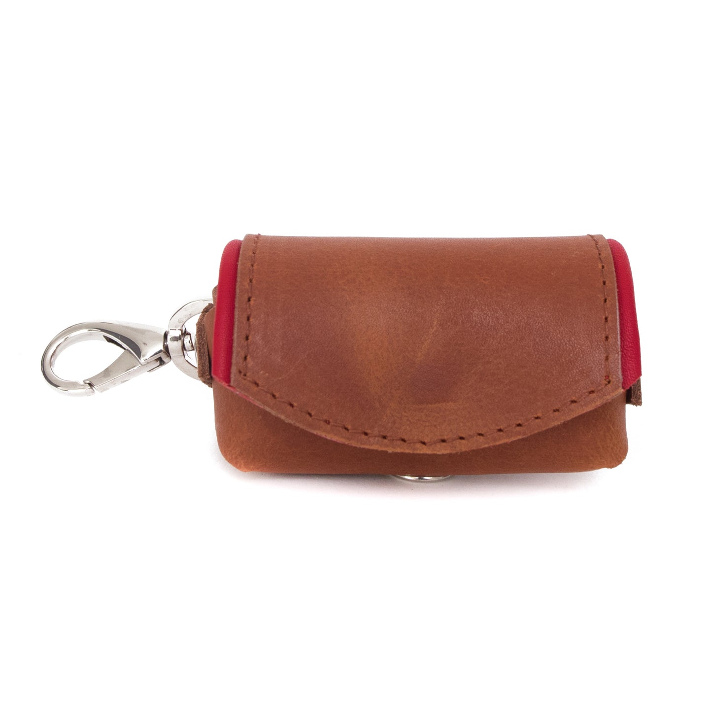 Zakjes houder - cognac / cherry