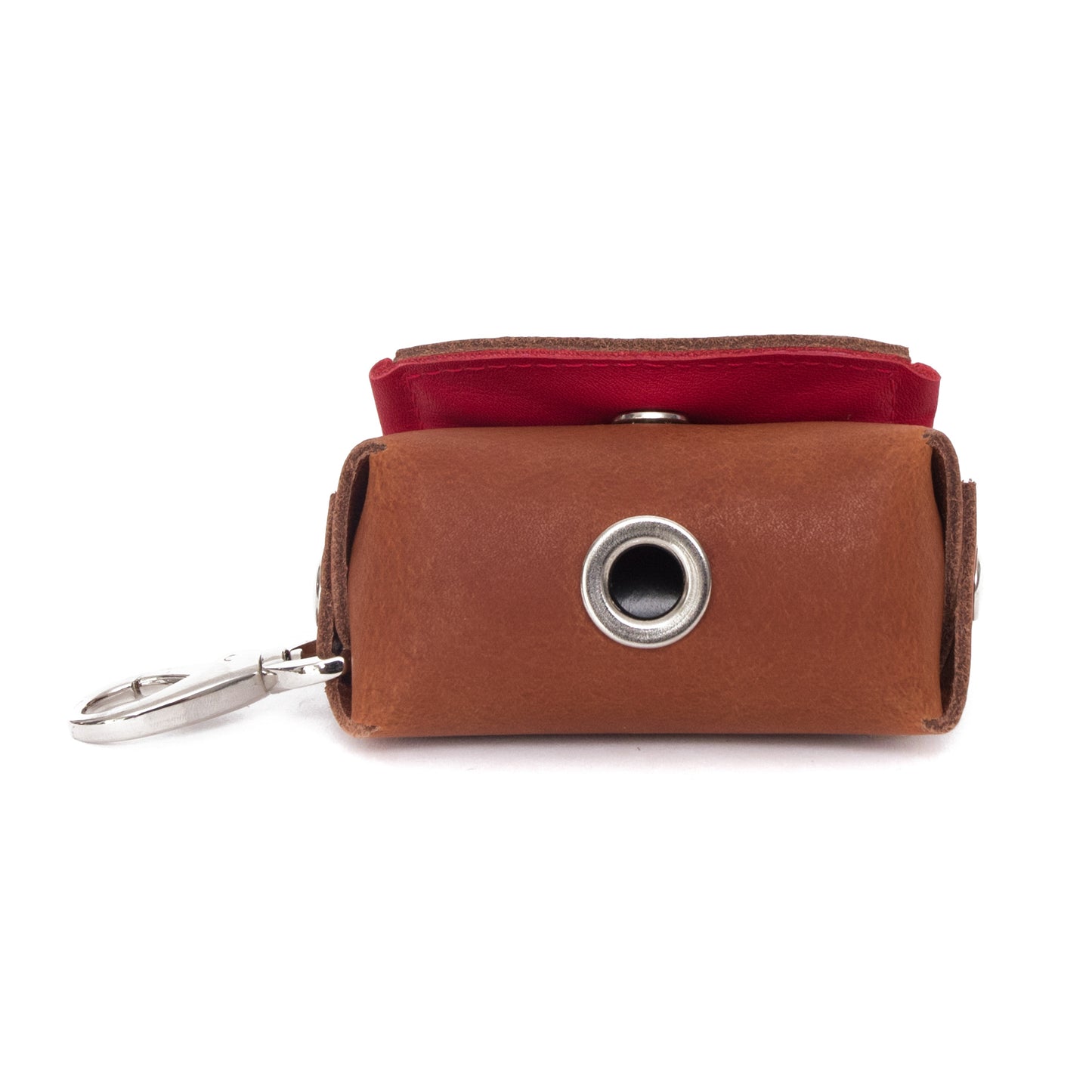 Zakjes houder - cognac / cherry