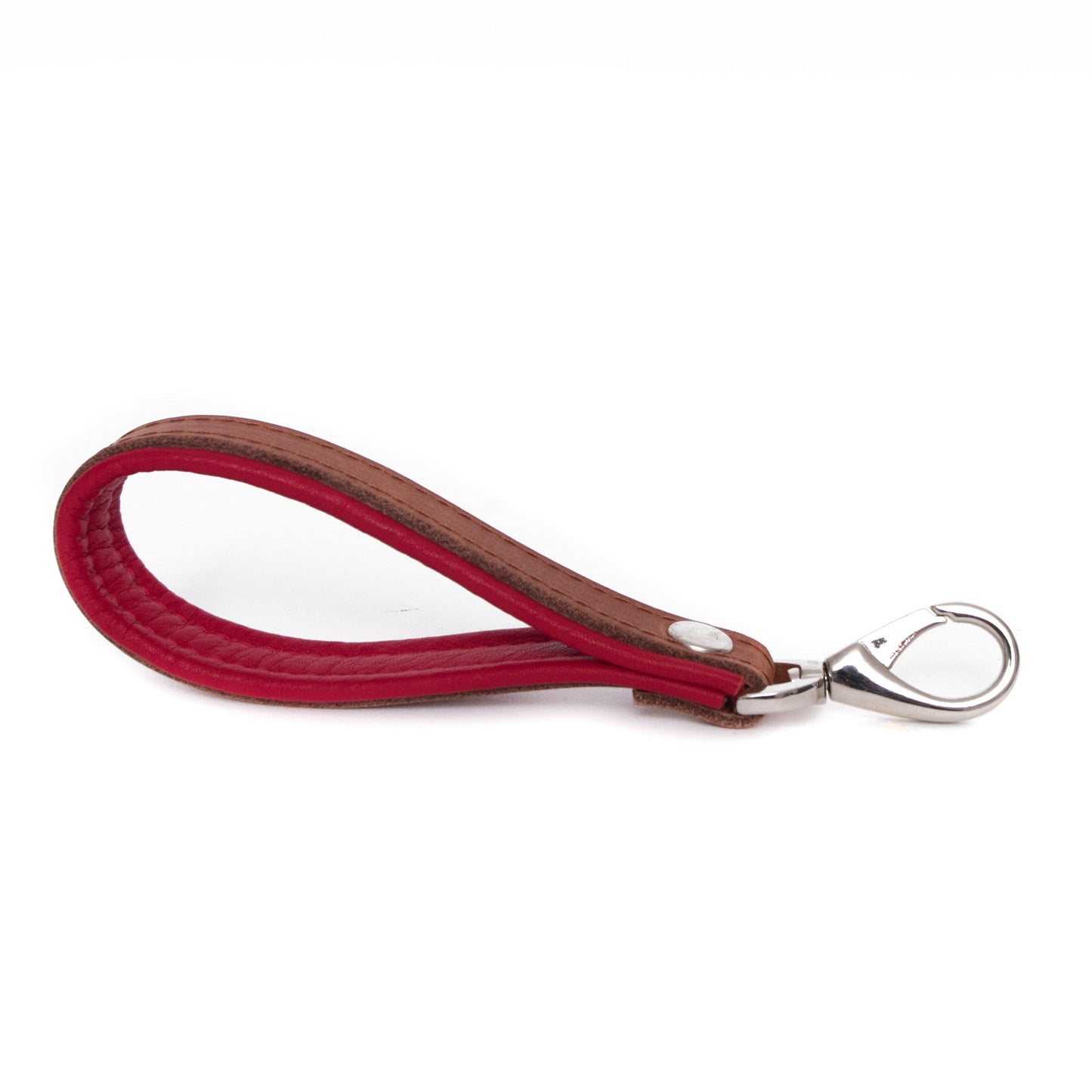 Sleutelhanger Bowie - cognac / cherry