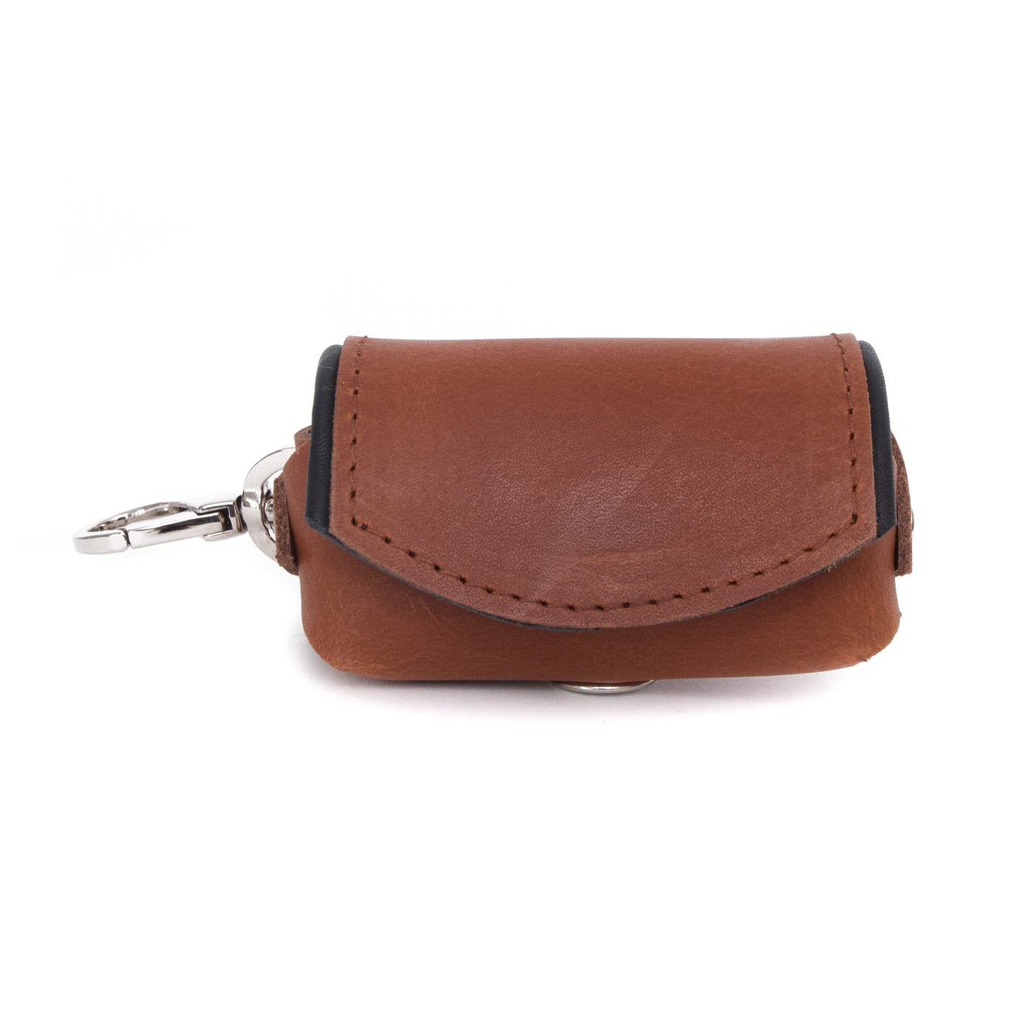 Zakjes houder - cognac / black