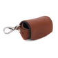 Zakjes houder - cognac / black