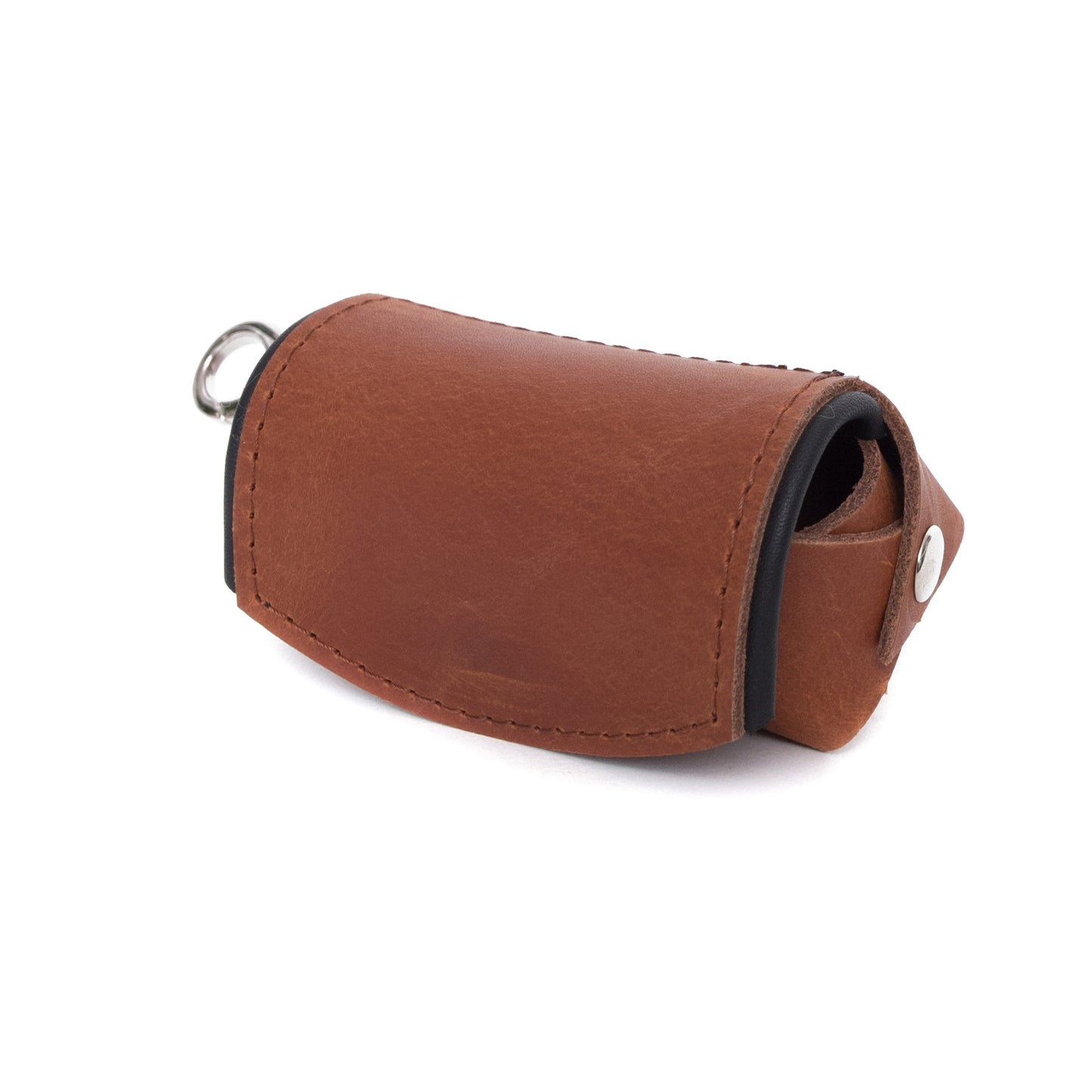 Zakjes houder - cognac / black