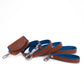 Zakjes houder - cognac / azure