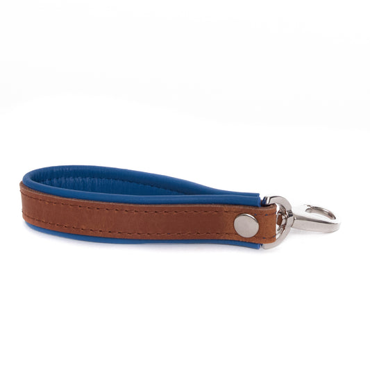 Sleutelhanger Bowie - cognac / azure