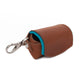Zakjes houder - cognac / ocean blue