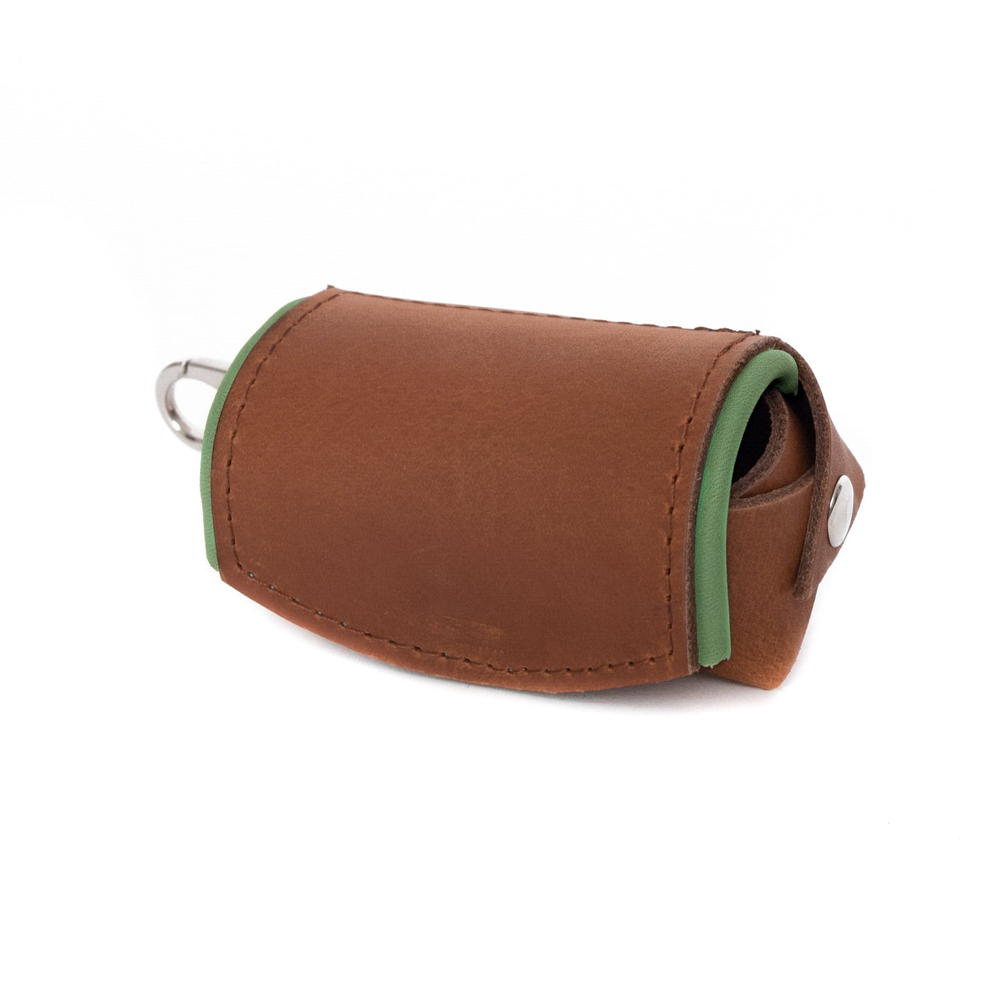 Zakjes houder - cognac / olive