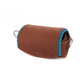 Zakjes houder - cognac / ocean blue