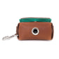Zakjes houder - cognac / turquoise
