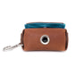Zakjes houder - cognac / ocean blue