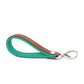 Sleutelhanger Bowie - cognac / turquoise